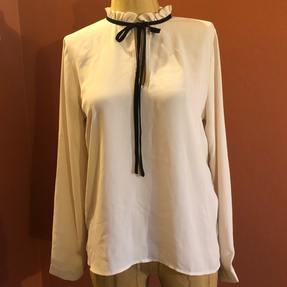 Formal white blouse